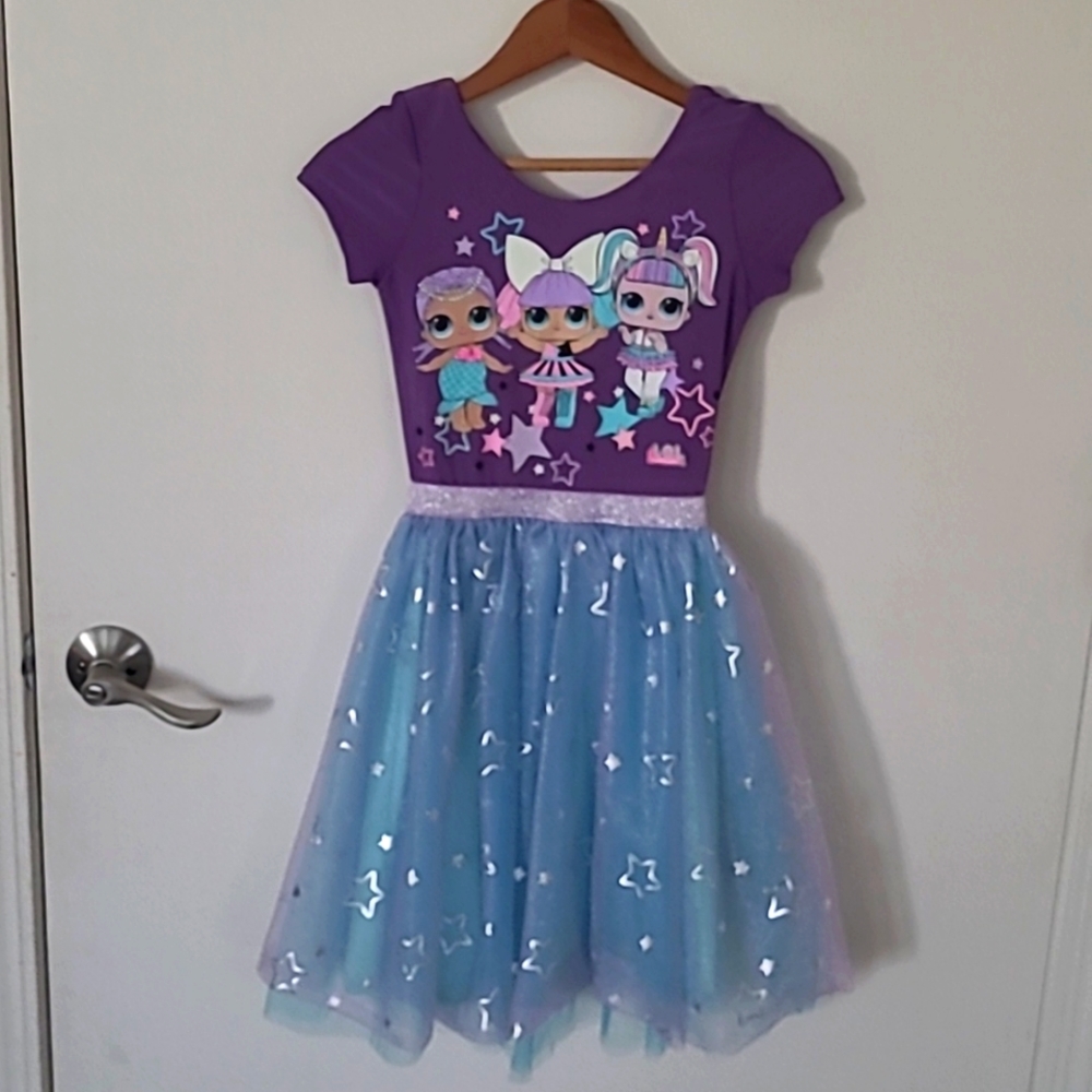 L.O.L. Surprise! Purple and Blue Kids Formal Dress